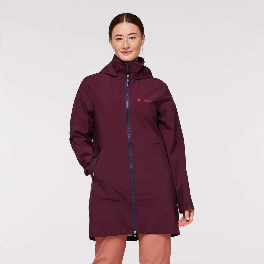Cotopaxi Cielo Rain Trench Wine Large New With Tags